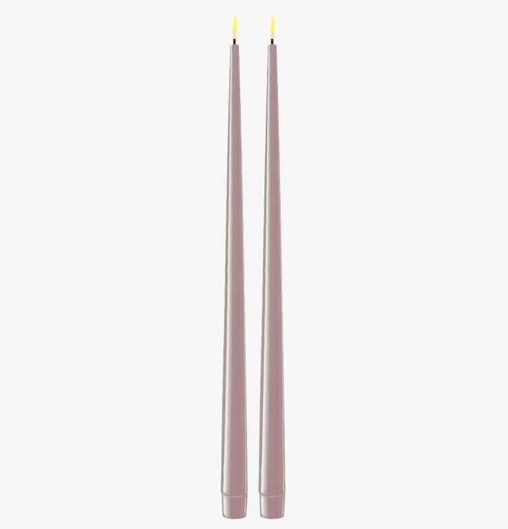 Middagsljus Rose LED 2-Pack 38 cm från Deluxe Homeart
