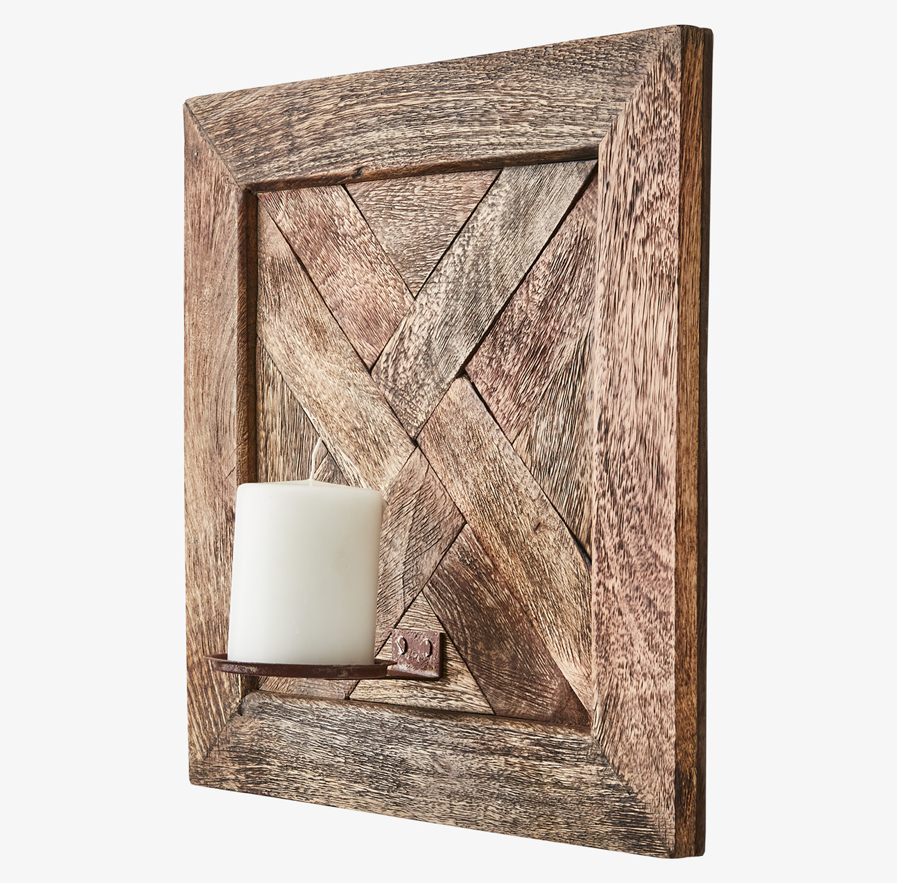 Väggljushållare Vector Brun 40x40cm från Affari med ljus