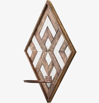 Bild av elegant väggljushållare med geometriskt mönster