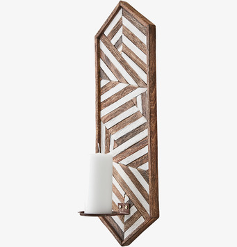 Bild av elegant väggljushållare med geometriskt mönster