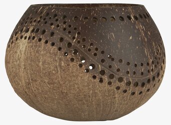 Lykta Kokosnöt från IB Laursen med naturligt hålmönster