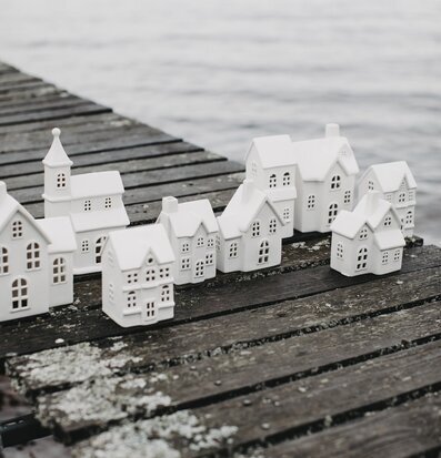 Ljusstake Hus Byn 3 4 5 6 7 8 Storefactory Lyktor Endless Light Ljuslyktor