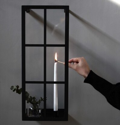 Bild av elegant väggljusstake med geometrisk design