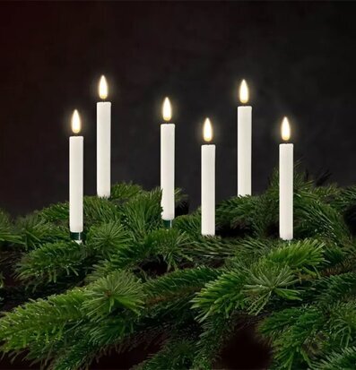 Bild av stämningsfull julgransbelysning med LED-ljus