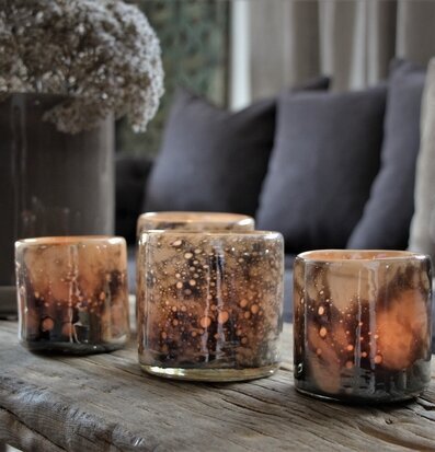 Lumiere Bubbles 8x9cm ljushållare från Majas Cottage