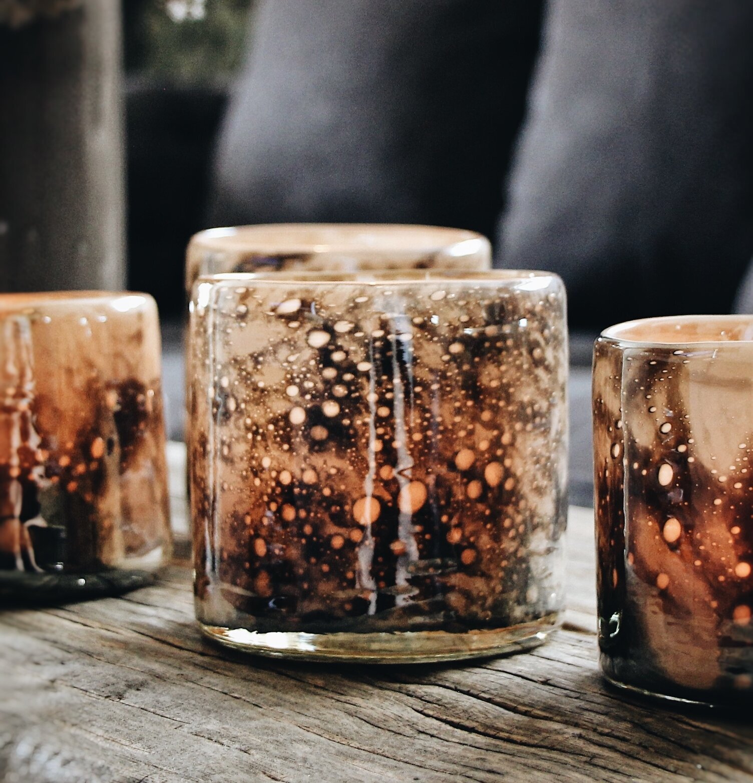 Ljuslyktor Lumiere Bubbles 10x12cm från Majas Cottage