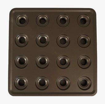 Bild av fyrkantig ljuslykta i kaffe-brons nyans