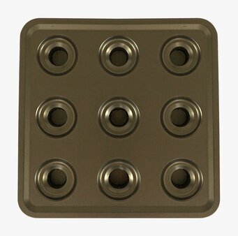 Bild av fyrkantig ljusstake i coffee bronze-design