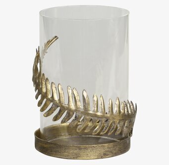 Foto av elegant ljushållare i antik mässing design