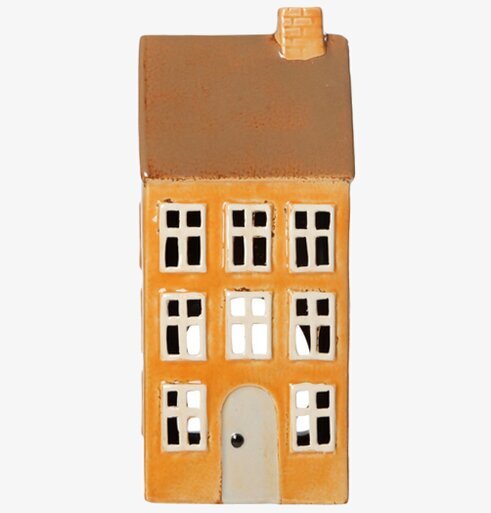 Ljuslykta Hus Gul från Det Gamle Apotek med charmig design