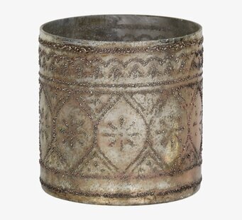 Ljuslykta Hurricane Antik Koppar från Chic Antique