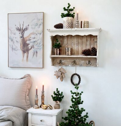 Ljuslykta Hurricane Antik Koppar från Chic Antique vid byrå