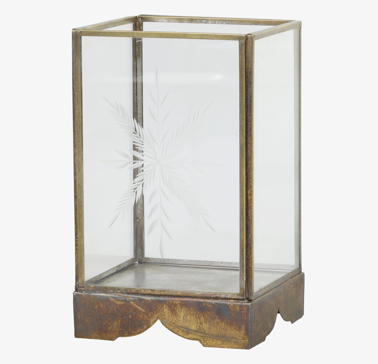 Ljuslykta Hurricane Snöflinga från Chic Antique i antik stil