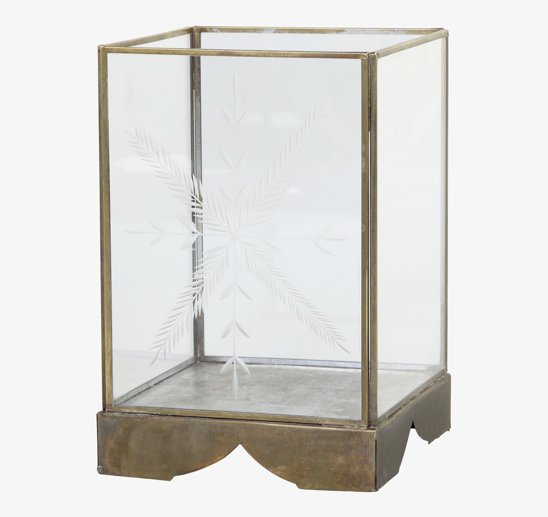 Ljuslykta Hurricane Snöflinga från Chic Antique i antik stil