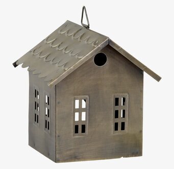 Ljuslykta Hus Antik Mässing från Chic Antique i mässing