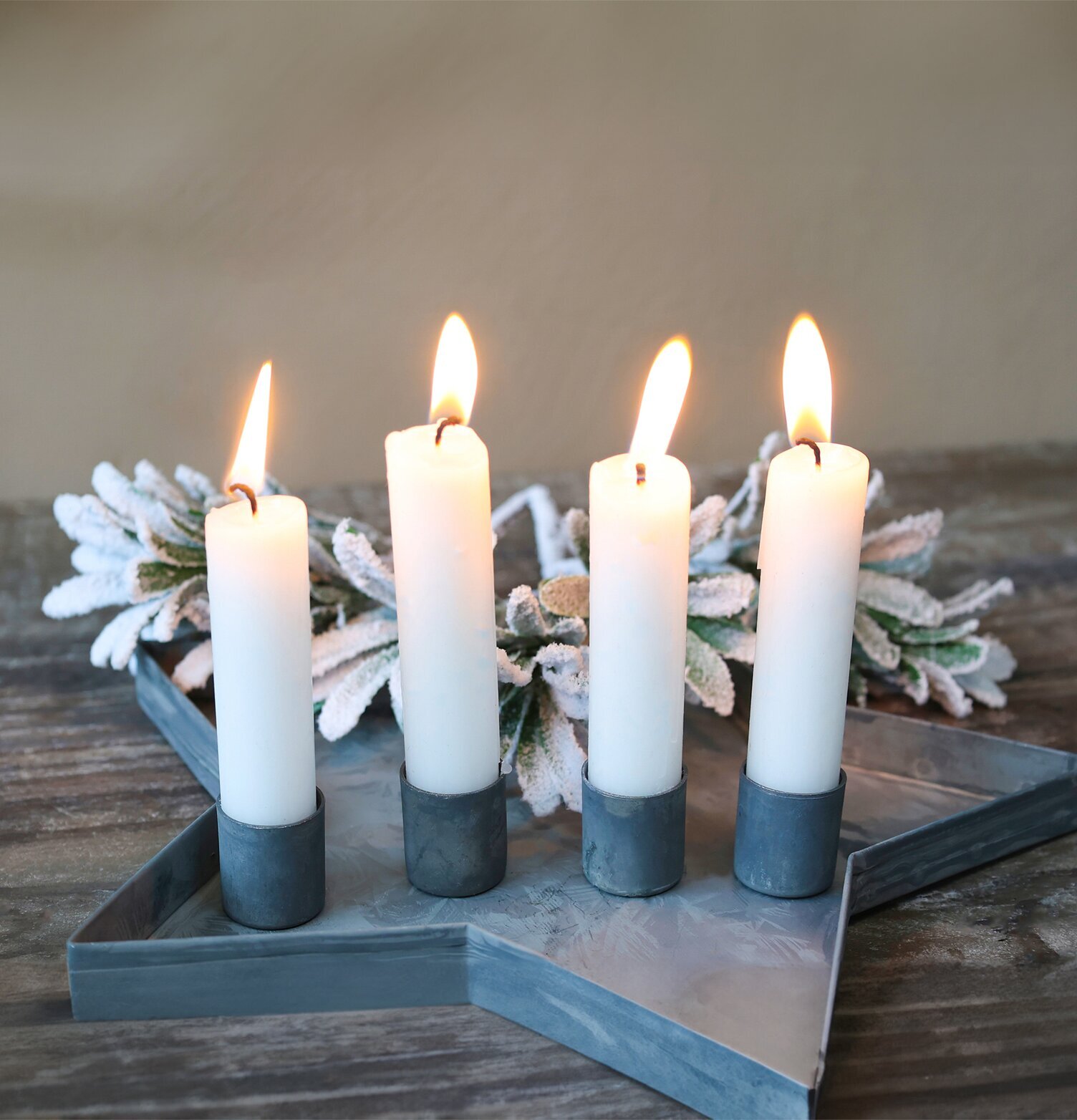 Ljushållare Magnet Set/4 Antik Zink från Chic Antique