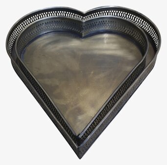 Bild av tvådelat dekorationsfat med hjärtmönster