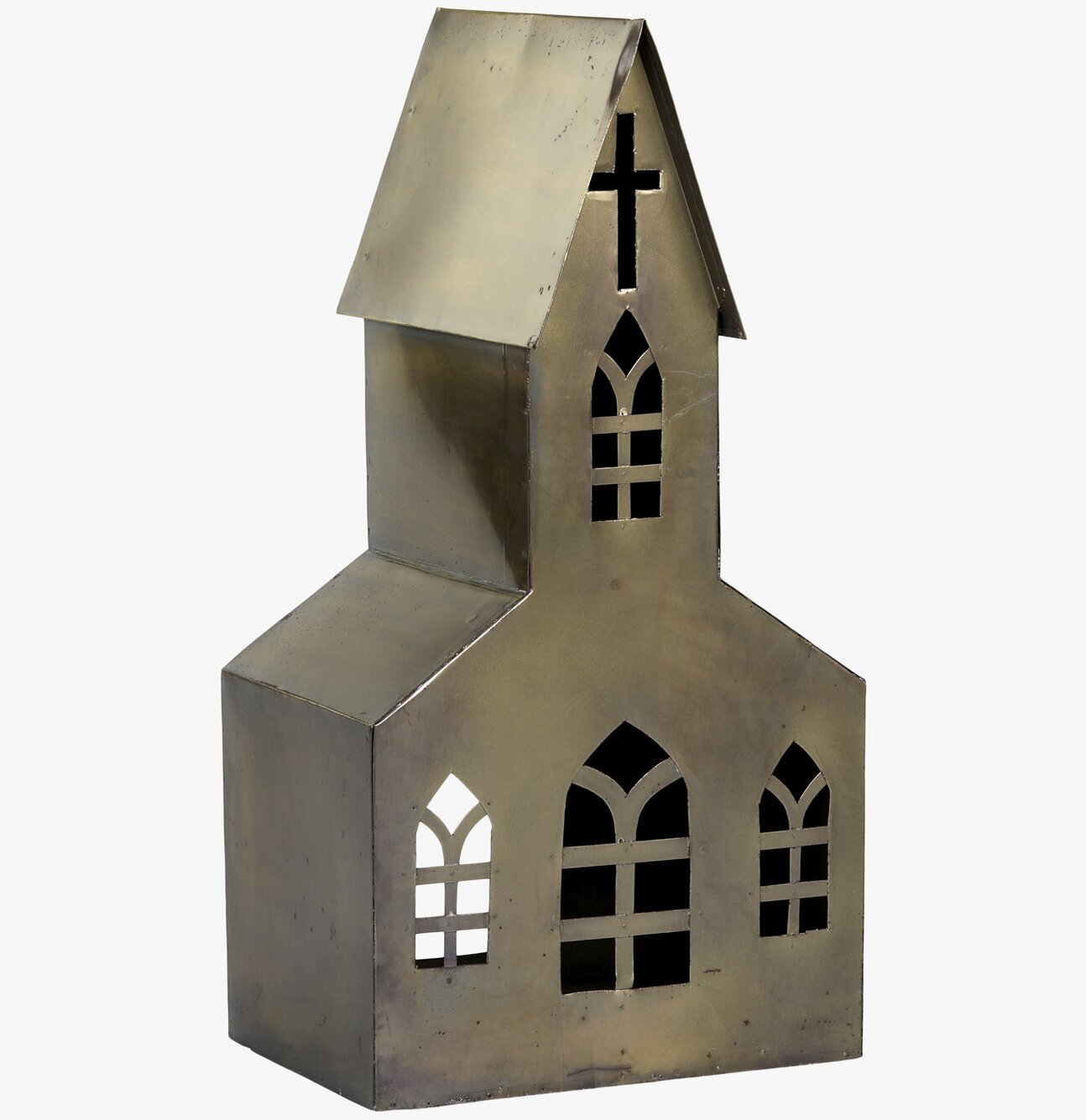 Ljuslykta Kyrka Antik Mässing från Chic Antique i mässing