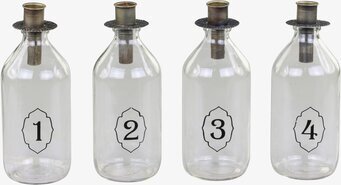 Bild av stilrena adventsljusstakar i glas och metall