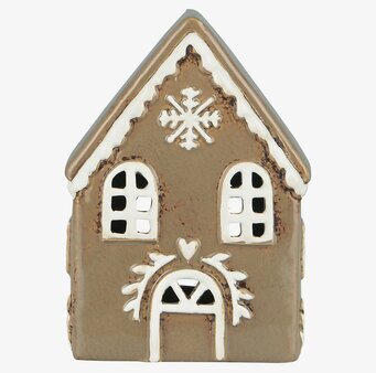 Ljuslykta Pepparkakshus Snöflinga IB Laursen Lyktor Endless Light Ljuslyktor