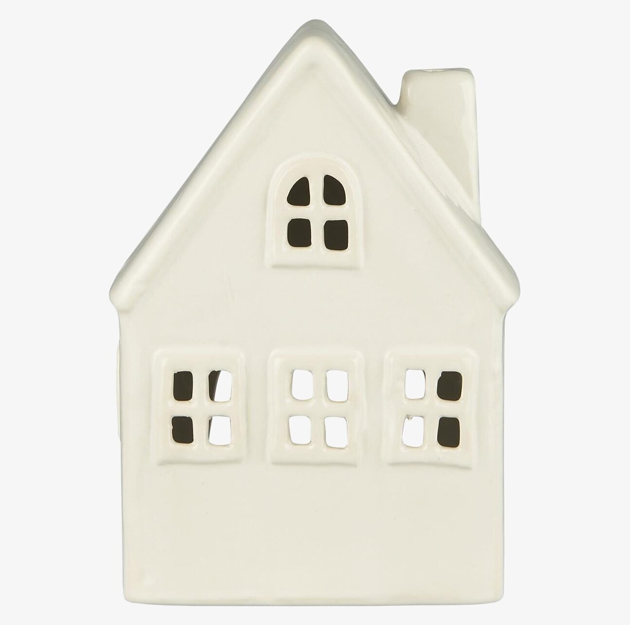 Ljuslykta Hus Stillenat Creme från IB Laursen i keramik