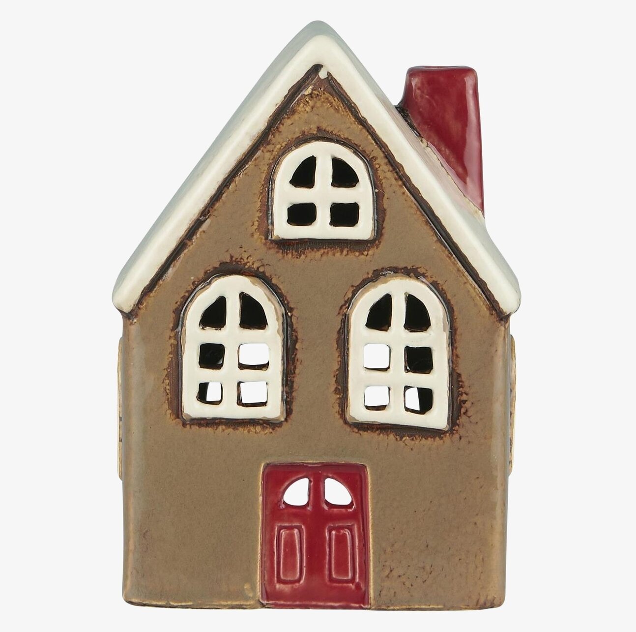 Ljuslykta Hus Röd Dörr från IB Laursen med röd dörr