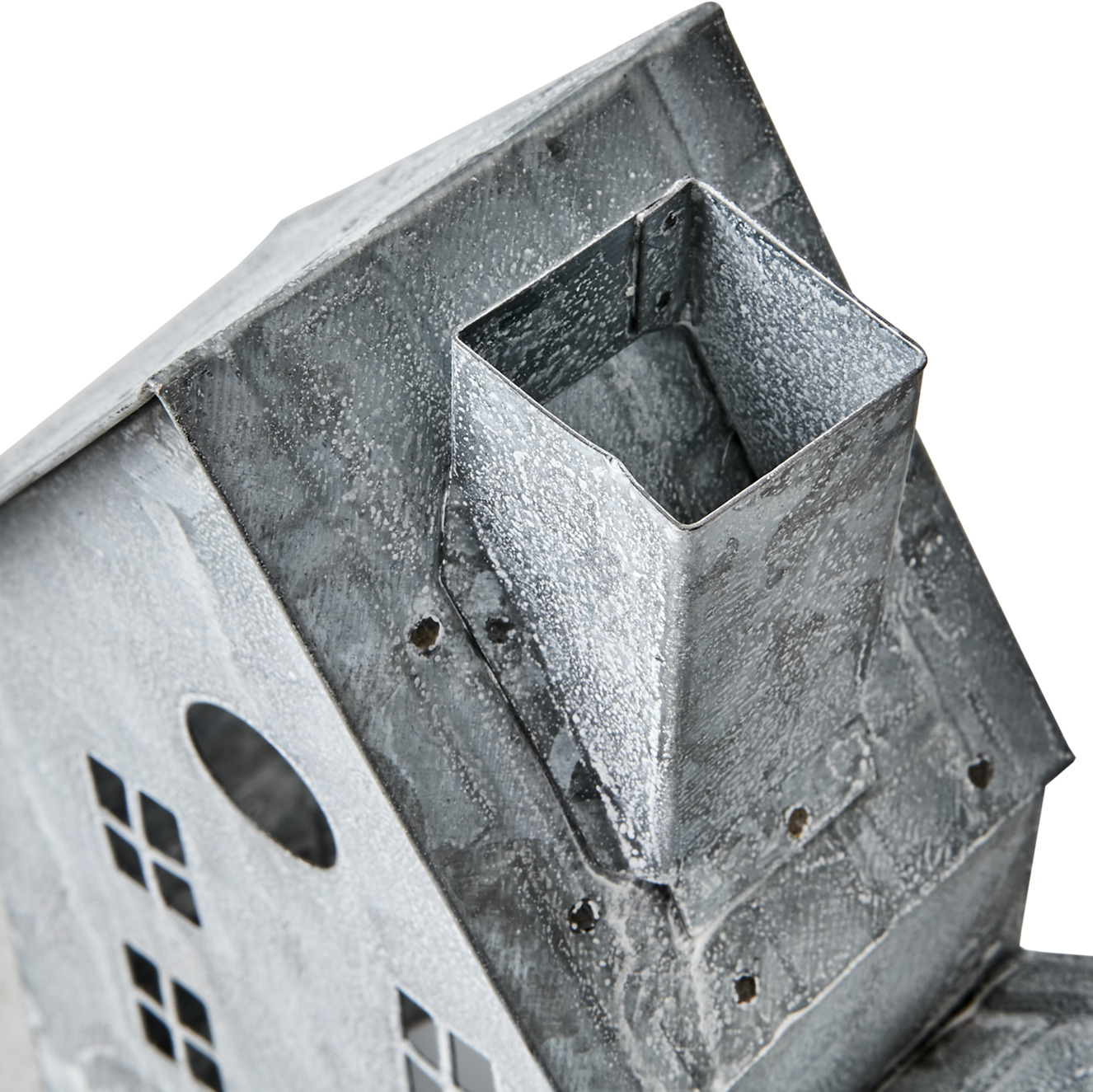 Ljuslykta Fenix Grå Large från Affari i robust metall