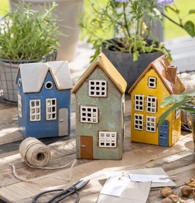 Ljuslykta Nyhavn Blå IB Laursen Lyktor Endless Light Ljuslyktor