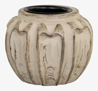 Ljuslykta Antik Creme från Chic Antique med antik design