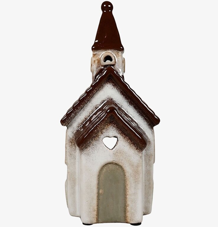 Ljuslykta Kyrka från Det Gamle Apotek med detaljerad design