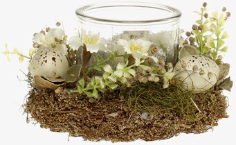 Ljuslykta Påskkrans Liten från Chic Antique med vårtema