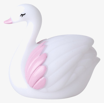 Bild av LED-lampa i form av en svan med eleganta drag