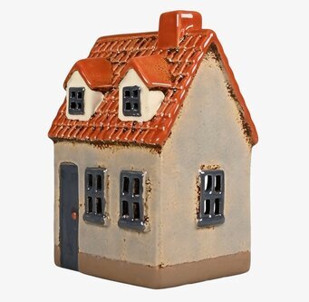 Ljuslykta Hus Grå från Det Gamle Apotek med detaljerad design