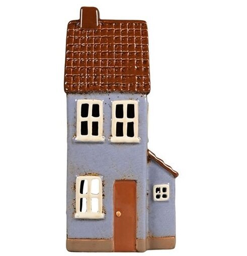 Ljuslykta Hus Lila från Det Gamle Apotek i keramik