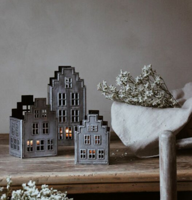 Majas Ljushus Lumiere Stor Mellan Liten Cottage Lyktor Endless Light Ljuslyktor