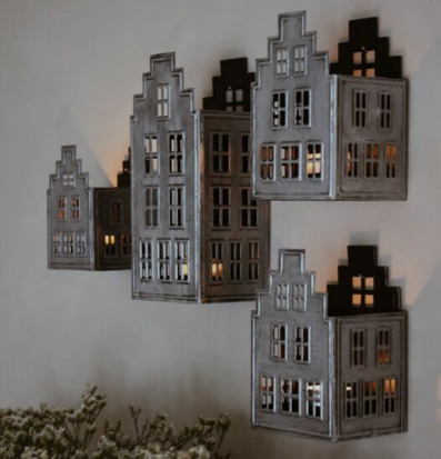 Majas Ljushus Lumiere Stor Mellan Liten Cottage Lyktor Endless Light Ljuslyktor