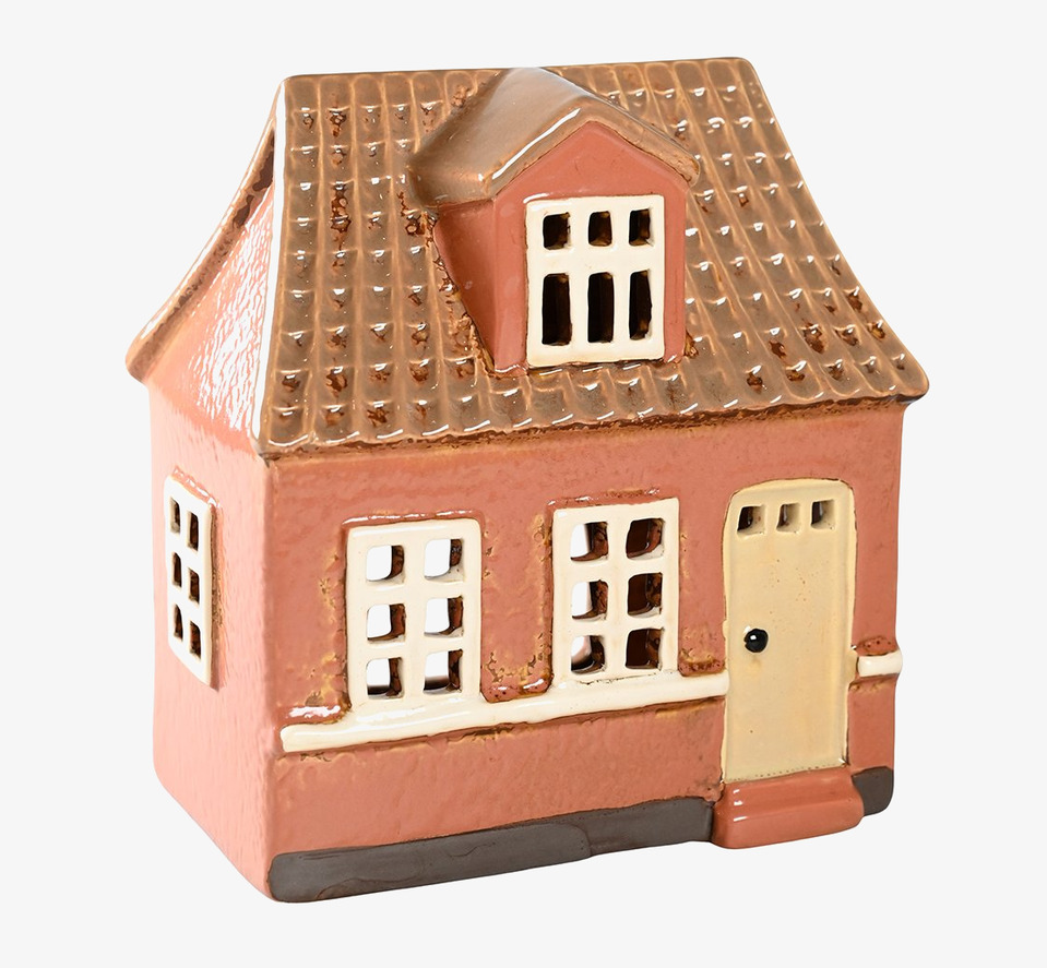 Ljuslykta Hus Terracotta från Det Gamle Apotek i terrakotta