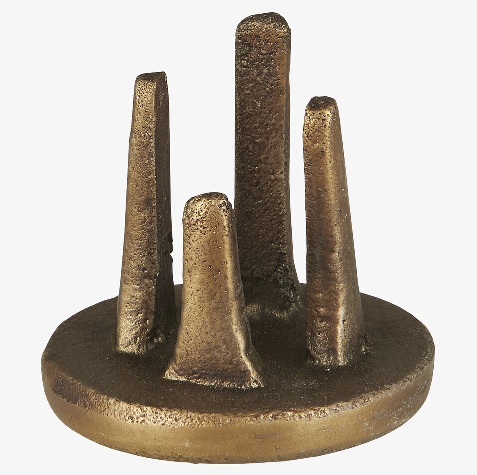 Ljusstake Tiza Liten från IB Laursen i gyllene bronsfärg