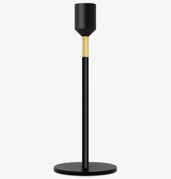 Bild av elegant och minimalistisk svart ljusstake