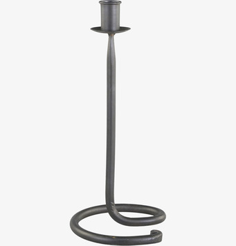 Bild av elegant ljusstake i antik svart metallfinish