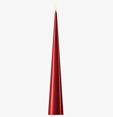 Konljus LED Bourgogne 28cm från Deluxe Homeart i röd färg
