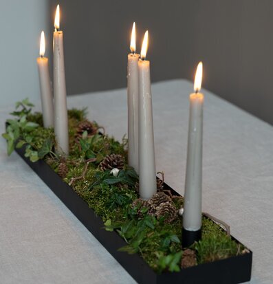 Bild av ljusstake med magnetiska ljushållare