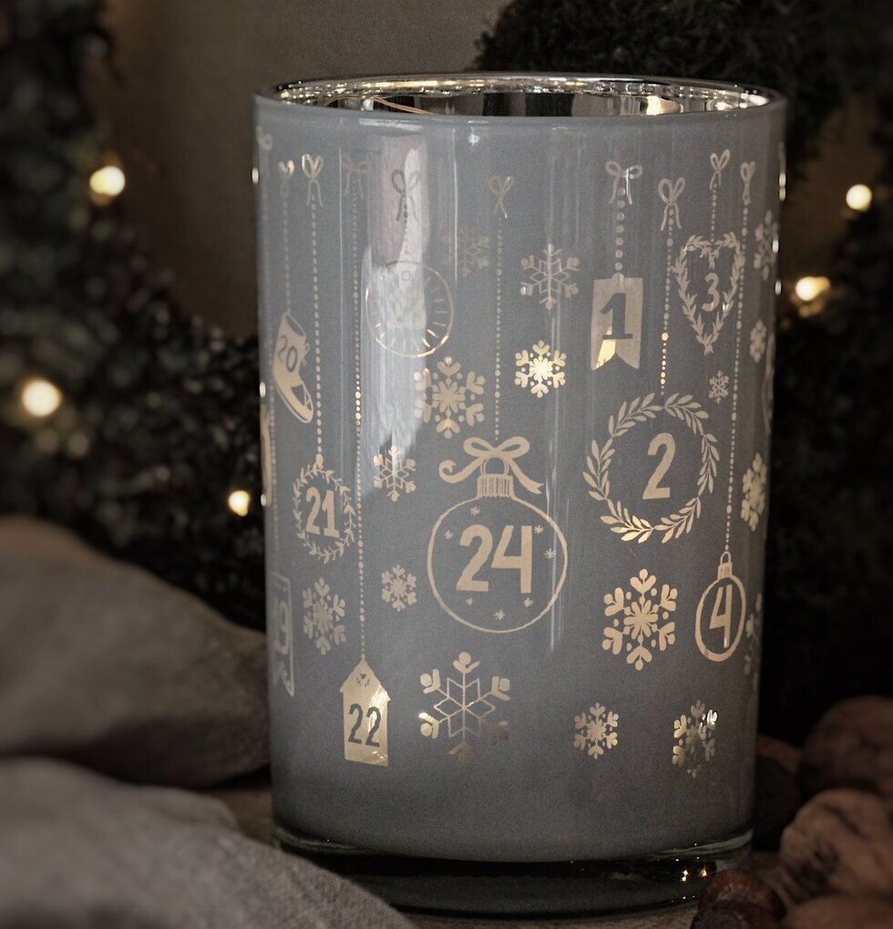 Ljuslykta Christmas Countdown - Majas Cottage på träyta