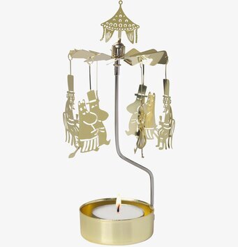 Bild av förtrollande änglaspel med Mumindalen-tema