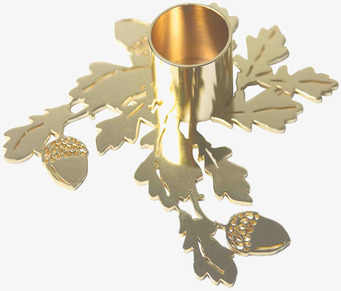 Bild av elegant ljusstake med naturinspirerad design