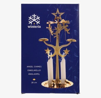 Bild av elegant förpackning med änglaspel i mässing