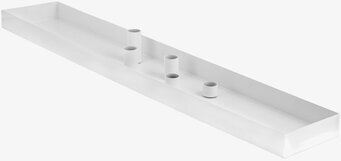 Bild av stilren vit ljusstake med magnetiska ljushållare