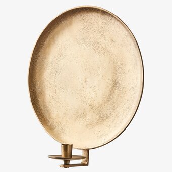 Bild av elegant mässingsväggljushållare med textur