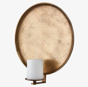 Bild av elegant väggljushållare i mässing för heminredning