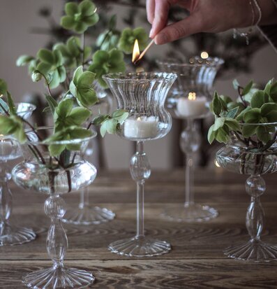 Majas Lykta/Vas Rocaille Hög Cottage Lyktor Endless Light Ljuslyktor